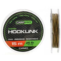 Fir Textil Cu Camasa Carp Pro Soft Coated Hooklink Camo, 15lbs, 15m