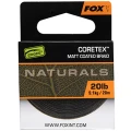 Fir Textil cu Camasa Fox Naturals Coretex, Verde Inchis, 20m, 20lb/9.1kg