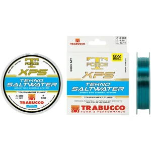 Fir Monofilament Trabucco SF XPS Tekno Saltwater, Crystal Blue, 0.307mm, 12.72kg, 150m