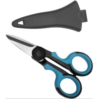 Foarfeca Zebco Belt Scissors, 14cm, Black-Blue