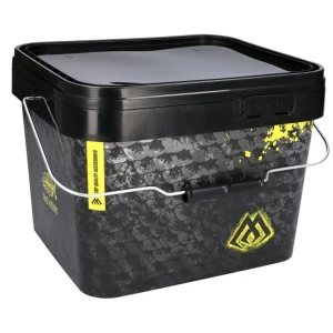 Galeata Mikado Patrata Cu Capac, 10L, Black