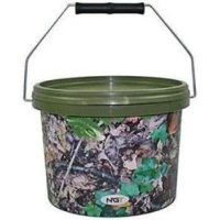 Galeata Ngt Pentru Nada Cu Capac Si Maner Metalic, Camo, 5l