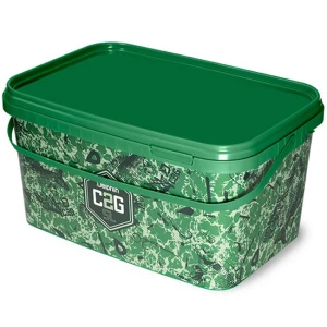 Galeata Patrata cu Capac Delphin Verde / C2G Camouflage, 5L