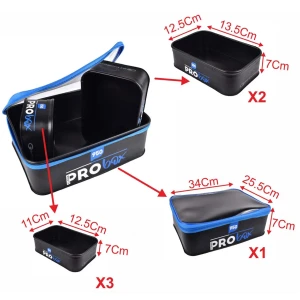 Set 6 Bacuri Garbolino 1 cu Fermoar 6 Deschise EVA Pro Box Bait Set Set 6 Bacuri Garbolino 1 cu Fermoar 6 Deschise EVA Pro Box Bait Set