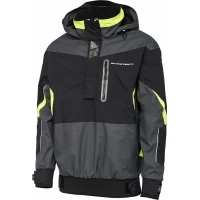 Jacheta Savage Gear Jacket Coastal Race Smock S, Black-gray-yellow Jacheta Savage Gear Jacket Coastal Race Smock S, Black-gray-yellow