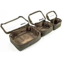 Set Genti Nash Tackle Pouch Tackle Pouch 3 Piece Set, Kaki Set Genti Nash Tackle Pouch Tackle Pouch 3 Piece Set, Kaki