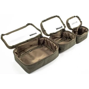 Set Genti Nash Tackle Pouch Tackle Pouch 3 Piece Set, Kaki