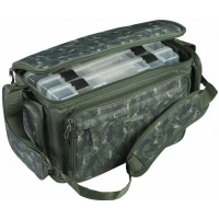 Geanta Spinning Mitchell MX Camo L Plus 3 Tackle Stack Bag, Green Camo, 47x26x24cm