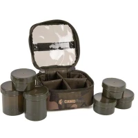 Geanta Fox Camolite 6 Pot Hookbait Case, Camo, 17x16.5x9.5cm Geanta Fox Camolite 6 Pot Hookbait Case, Camo, 17x16.5x9.5cm