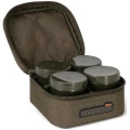 Geanta Fox Voyager 6 Pot Hookbait Case, Kaki, 17x17x10cm
