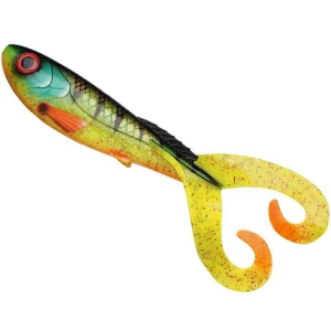 Grub ABU GARCIA Beast Twintail, Firetiger, 21cm, 74g, 4buc/pac Grub ABU GARCIA Beast Twintail, Firetiger, 21cm, 74g, 4buc/pac