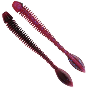 Grub BERKLEY PowerBait Power Flail, Salmon Egg Red Black, 7cm, 6buc/pac