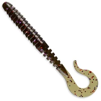 Grub FISHUP Vipo 5.2cm, Green Pumpkin Brown Red & Purple, 10buc/pac