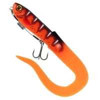 Grub Fox Rage Slick Eel Loaded, Uv Red Wake, Nr.1/0, 28cm, 1buc/pac