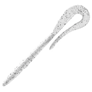 Grub Libra Bass Crazy Tail Worm, 004 Silver Pearl, 14cm, 8buc/pac Grub Libra Bass Crazy Tail Worm, 004 Silver Pearl, 14cm, 8buc/pac