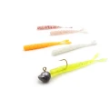 Grub Mustad Aji Micro Pilo, Clear Silver Glitter, 5cm, 15buc/pac Grub Mustad Aji Micro Pilo, Clear Silver Glitter, 5cm, 15buc/pac