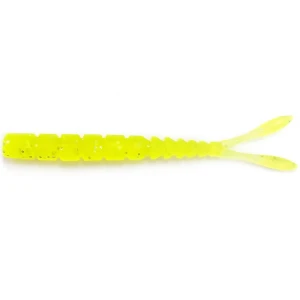 Grub Mustad Aji Micro Pilo, UV Clear Chartreuse, 5cm, 15buc/pac Grub Mustad Aji Micro Pilo, UV Clear Chartreuse, 5cm, 15buc/pac