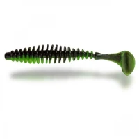 Grub Quantum Magic Trout T-Worm Paddler 5.5cm culoare Neon Green Black Grub Quantum Magic Trout T-Worm Paddler 5.5cm culoare Neon Green Black