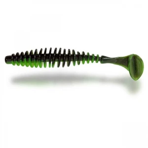 Grub Quantum Magic Trout T-Worm Paddler 5.5cm culoare Neon Green Black