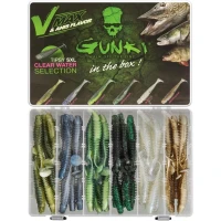 Set Naluci Gunki Tipsy Sxl Clear Water, 10cm, 60buc/pac
