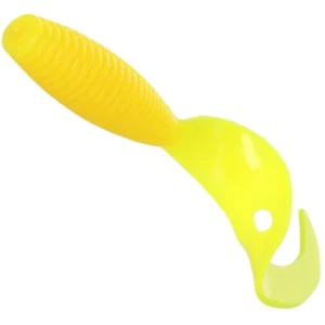 Twister Mikado Grub, Yellow, 6.4cm, 6buc/pac