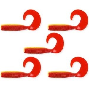 Twister Nevis 7.5cm, 5buc/pac, Galben / Rosu Twister Nevis 7.5cm, 5buc/pac, Galben / Rosu