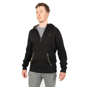 HANORAC FOX LW BLACK/CAMO PRINT ZIP HOODY MARIME S