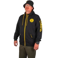 Hanorac BLACK CAT Black Zip Hoody, Marime 2XL