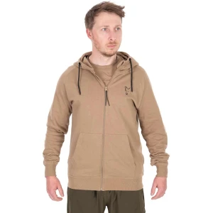 Hanorac FOX Collection LW Zip Hoody Tan Ltd Brown, Marimea XXL