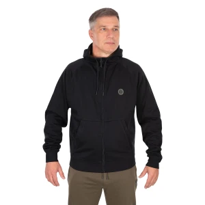 Hanorac FOX Collection Zipped Hoody, Black, Masura M