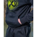 Hanorac MATRIX Large Fade Logo Hoody, Black/Lime, Marime 2XL