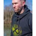 Hanorac MATRIX Large Fade Logo Hoody, Black/Lime, Marime 2XL
