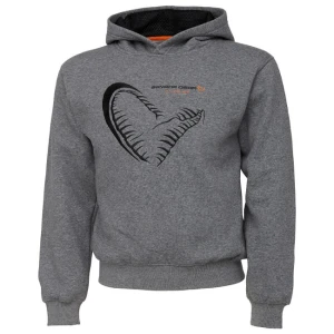 Hanorac Savage Gear Junior Jaw Grey Melange 12-14 ani