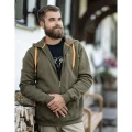Hanorac cu Fermoar si Gluga Blaser Hoodie 566, Dark Olive, Marime 2XL