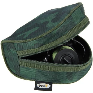 Husa pentru Mulineta NGT Dapple Reel Case Camo 17x9cm Husa pentru Mulineta NGT Dapple Reel Case Camo 17x9cm