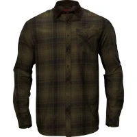 Camasa Harkila Driven Hunt, Olive Green Check, Marime 3xl