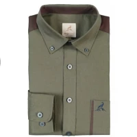 Camasa VERNEY CARRON Chemise Nouan, Kaki, Marime M