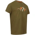Tricou BLASER Argali 3D Debossed T 25, Dark Olive, Marime 3XL