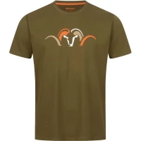 Tricou BLASER Argali 3D Debossed T 25, Dark Olive, Marime M
