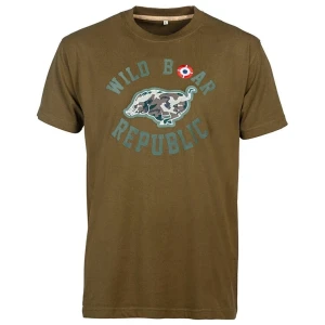Tricou Treesco Percussion Willd Boar Republic, Kaki, Marimea S