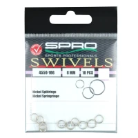 Inele Despicate Spro 6mm 7 Kg 10 Buc  Inele Despicate Spro 6mm 7 Kg 10 Buc
