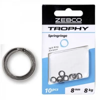 Inele Despicate Zebco Trophy Split Ring 8mm 10buc/plic