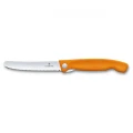 Briceag Cutit Pliabil Victorinox, Swiss Classic Paring Knife, Lama Zimtata 11cm, Portocaliu