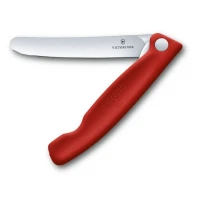 Briceag Cutit Pliabil Victorinox, Swissclassic Paring Knife, Lama Zimtata 11cm, Rosu