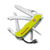 Briceag Multifunctional Rescue Tool, 11.1 Cm, Teaca Nylon, Galben Fluo Briceag Multifunctional Rescue Tool, 11.1 Cm, Teaca Nylon, Galben Fluo