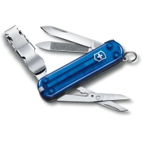 Briceag Multifunctional Victorinox, Nail Clip 580, 6.5cm, Albastru Transparent