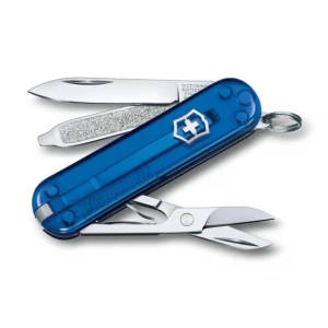 Briceag Victorinox Classic Colors Transparent, Deep Ocean - 0.6223.T2G