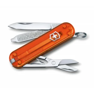Briceag Victorinox Classic Colors Transparent, Fire Opal - 0.6223.T82G