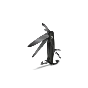 Briceag Victorinox Multifunctional Victorinox Ranger 55 Grip Onyx Black, 13 cm, Negru