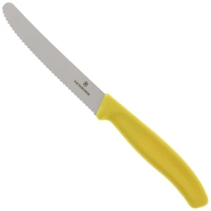Cutit Bucatarie Victorinox Swiss Classic Paring Knife, Lama Zimtata 11cm, Galben Cutit Bucatarie Victorinox Swiss Classic Paring Knife, Lama Zimtata 11cm, Galben